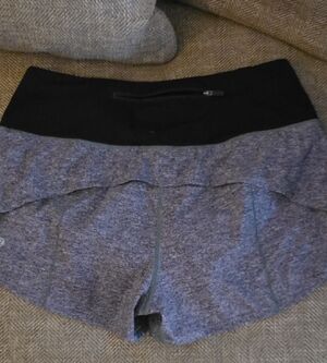 lululemon athletica Black and Gray Athletic Shorts